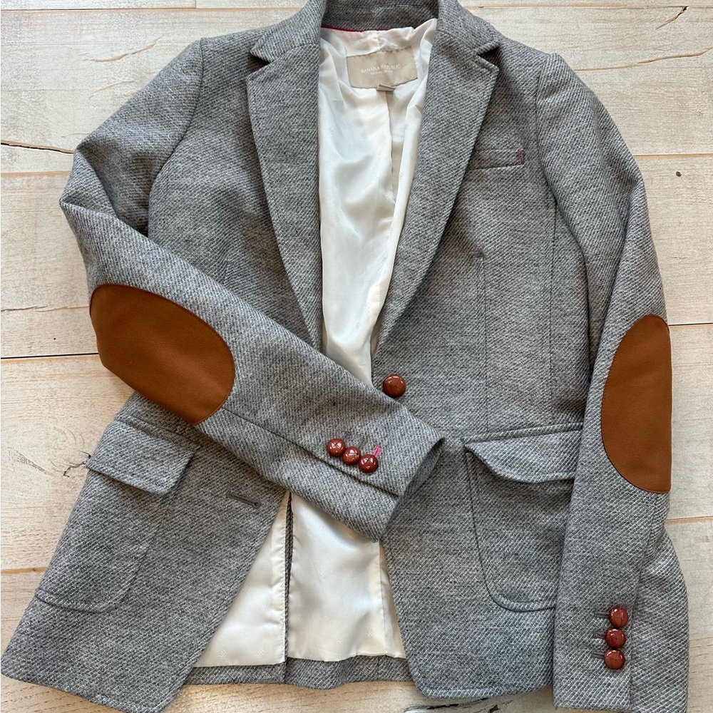 Banana Republic Gray Blazer